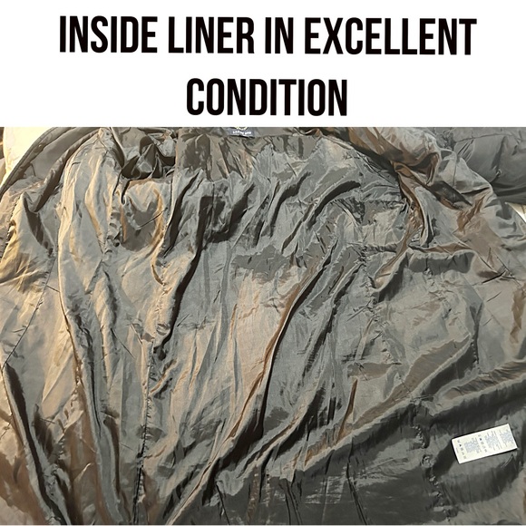 Land’s End, 3/4” Black Quilted Puffer Coat with Removable Hood, Fur & Hood - Picture 8 of 8